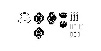 HJS 82 42 4100 Mounting Kit, exhaust system